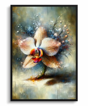 Orchid (Orchidaceae) Oil Painting Style Art Print - Whimsical Painting Framed Plant Wall Art 18 Orchid (Orchidaceae) Oil Painting Style Art Print - Whimsical Painting Framed Plant Wall Art - Image 5