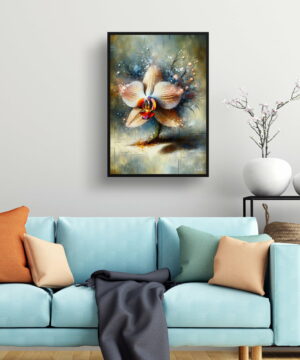 Orchid (Orchidaceae) Oil Painting Style Art Print - Whimsical Painting Framed Plant Wall Art 23 Orchid (Orchidaceae) Oil Painting Style Art Print - Whimsical Painting Framed Plant Wall Art - Image 10