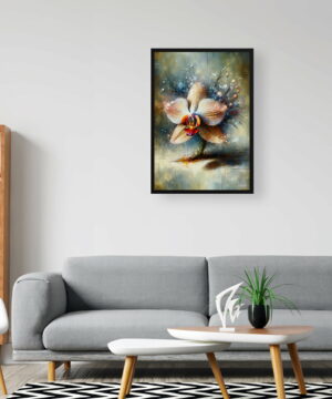 Orchid (Orchidaceae) Oil Painting Style Art Print - Whimsical Painting Framed Plant Wall Art 20 Orchid (Orchidaceae) Oil Painting Style Art Print - Whimsical Painting Framed Plant Wall Art - Image 7