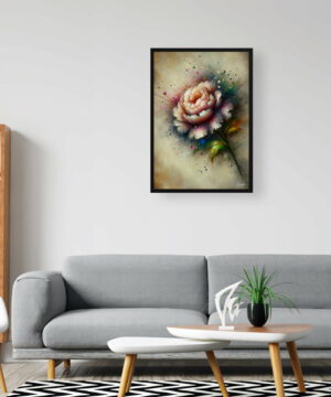 Peony (Paeonia) Oil Painting Style Art Print - Whimsical Painting Framed Plant Wall Art 24 Peony (Paeonia) Oil Painting Style Art Print - Whimsical Painting Framed Plant Wall Art - Image 11