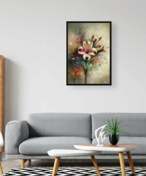 Peruvian Lily of the Incas (Alstroemeria) Oil Painting Style Art Print - Whimsical Painting Framed Plant Wall Art 24 Peruvian Lily of the Incas (Alstroemeria) Oil Painting Style Art Print - Whimsical Painting Framed Plant Wall Art - Image 11