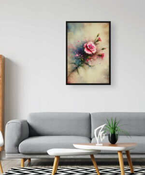 Pinks (Dianthus) Oil Painting Style Art Print - Whimsical Painting Framed Plant Wall Art 24 Pinks (Dianthus) Oil Painting Style Art Print - Whimsical Painting Framed Plant Wall Art - Image 11