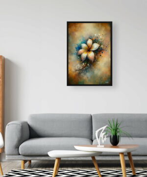 Plumeria (Frangipani) Oil Painting Style Art Print - Whimsical Painting Framed Plant Wall Art 24 Plumeria (Frangipani) Oil Painting Style Art Print - Whimsical Painting Framed Plant Wall Art - Image 11
