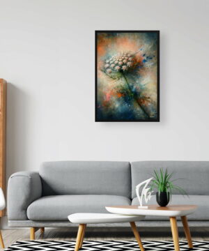 Queen Anne's lace (Daucus carota) Oil Painting Style Art Print - Whimsical Painting Framed Plant Wall Art 24 Queen Anne's lace (Daucus carota) Oil Painting Style Art Print - Whimsical Painting Framed Plant Wall Art - Image 11