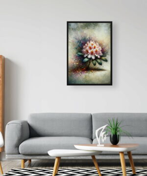 Rhododendron (Azalea) Oil Painting Style Art Print - Whimsical Painting Framed Plant Wall Art 24 Rhododendron (Azalea) Oil Painting Style Art Print - Whimsical Painting Framed Plant Wall Art - Image 11