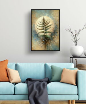 Sensitive Fern (Onoclea) Oil Painting Style Art Print - Whimsical Painting Framed Plant Wall Art 19 Sensitive Fern (Onoclea) Oil Painting Style Art Print - Whimsical Painting Framed Plant Wall Art - Image 6