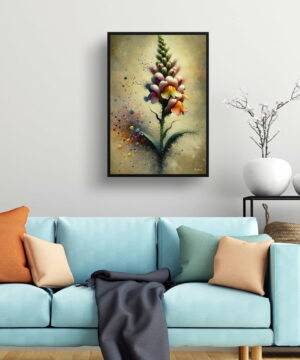 Snapdragon ( Antirrhinum) Oil Painting Style Art Print - Whimsical Painting Framed Plant Wall Art 18 Snapdragon ( Antirrhinum) Oil Painting Style Art Print - Whimsical Painting Framed Plant Wall Art - Image 6