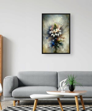 Spider flower (Cleome) Oil Painting Style Art Print - Whimsical Painting Framed Plant Wall Art 24 Spider flower (Cleome) Oil Painting Style Art Print - Whimsical Painting Framed Plant Wall Art - Image 11