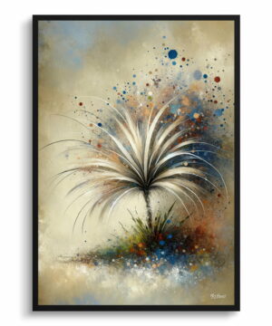Stipa ichu (Jarava ischu) Oil Painting Style Art Print - Whimsical Painting Framed Plant Wall Art 22 Stipa ichu (Jarava ischu) Oil Painting Style Art Print - Whimsical Painting Framed Plant Wall Art - Image 9