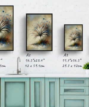 Stipa ichu (Jarava ischu) Oil Painting Style Art Print - Whimsical Painting Framed Plant Wall Art 25 Stipa ichu (Jarava ischu) Oil Painting Style Art Print - Whimsical Painting Framed Plant Wall Art - Image 12