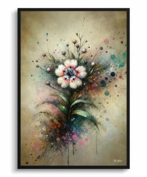 Sweet Rocket (Hesperis matronalis) Oil Painting Style Art Print - Whimsical Painting Framed Plant Wall Art 18 Sweet Rocket (Hesperis matronalis) Oil Painting Style Art Print - Whimsical Painting Framed Plant Wall Art - Image 5