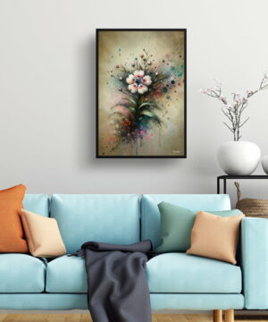 Sweet Rocket (Hesperis matronalis) Oil Painting Style Art Print - Whimsical Painting Framed Plant Wall Art 19 Sweet Rocket (Hesperis matronalis) Oil Painting Style Art Print - Whimsical Painting Framed Plant Wall Art - Image 6