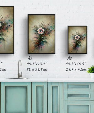 Sweet Rocket (Hesperis matronalis) Oil Painting Style Art Print - Whimsical Painting Framed Plant Wall Art 25 Sweet Rocket (Hesperis matronalis) Oil Painting Style Art Print - Whimsical Painting Framed Plant Wall Art - Image 12