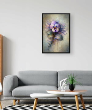 Sweet Violet (Viola odorata) Oil Painting Style Art Print - Whimsical Painting Framed Plant Wall Art 24 Sweet Violet (Viola odorata) Oil Painting Style Art Print - Whimsical Painting Framed Plant Wall Art - Image 11