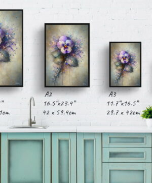 Sweet Violet (Viola odorata) Oil Painting Style Art Print - Whimsical Painting Framed Plant Wall Art 25 Sweet Violet (Viola odorata) Oil Painting Style Art Print - Whimsical Painting Framed Plant Wall Art - Image 12