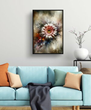 Transvaal daisy (Gerbera) Oil Painting Style Art Print - Whimsical Painting Framed Plant Wall Art 19 Transvaal daisy (Gerbera) Oil Painting Style Art Print - Whimsical Painting Framed Plant Wall Art - Image 6