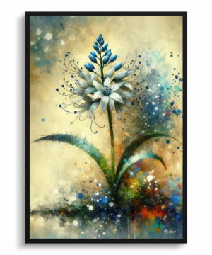 Two-leaf squill (Scilla Bifolia) Oil Painting Style Art Print - Whimsical Painting Framed Plant Wall Art 22 Two-leaf squill (Scilla Bifolia) Oil Painting Style Art Print - Whimsical Painting Framed Plant Wall Art - Image 9