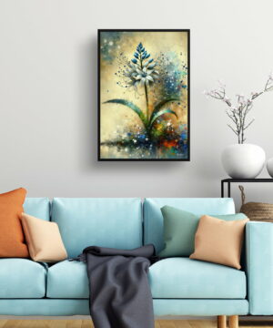Two-leaf squill (Scilla Bifolia) Oil Painting Style Art Print - Whimsical Painting Framed Plant Wall Art 19 Two-leaf squill (Scilla Bifolia) Oil Painting Style Art Print - Whimsical Painting Framed Plant Wall Art - Image 6