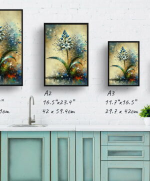 Two-leaf squill (Scilla Bifolia) Oil Painting Style Art Print - Whimsical Painting Framed Plant Wall Art 21 Two-leaf squill (Scilla Bifolia) Oil Painting Style Art Print - Whimsical Painting Framed Plant Wall Art - Image 8