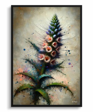 Vipers-buglosses (Echium) Oil Painting Style Art Print - Whimsical Painting Framed Plant Wall Art 22 Vipers-buglosses (Echium) Oil Painting Style Art Print - Whimsical Painting Framed Plant Wall Art - Image 9