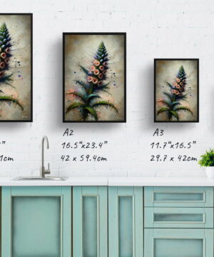Vipers-buglosses (Echium) Oil Painting Style Art Print - Whimsical Painting Framed Plant Wall Art 21 Vipers-buglosses (Echium) Oil Painting Style Art Print - Whimsical Painting Framed Plant Wall Art - Image 8