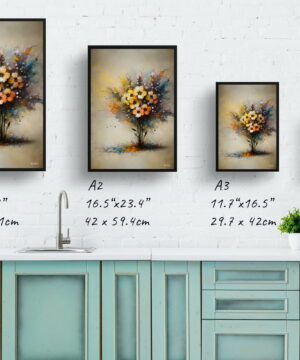 Wallflowers (Erysimum) Oil Painting Style Art Print - Whimsical Painting Framed Plant Wall Art 21 Wallflowers (Erysimum) Oil Painting Style Art Print - Whimsical Painting Framed Plant Wall Art - Image 8