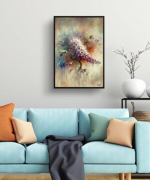 Wisteria (Fabaceae) Oil Painting Style Art Print - Whimsical Painting Framed Plant Wall Art 19 Wisteria (Fabaceae) Oil Painting Style Art Print - Whimsical Painting Framed Plant Wall Art - Image 6