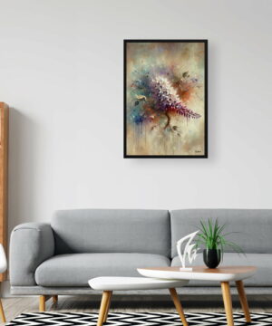 Wisteria (Fabaceae) Oil Painting Style Art Print - Whimsical Painting Framed Plant Wall Art 20 Wisteria (Fabaceae) Oil Painting Style Art Print - Whimsical Painting Framed Plant Wall Art - Image 7