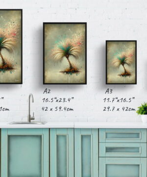 Areca Palms (Dypsis Lutescens) Oil Painting Style Art Print - Whimsical Painting Framed Plant Wall Art 25 Areca Palms (Dypsis Lutescens) Oil Painting Style Art Print - Whimsical Painting Framed Plant Wall Art - Image 12