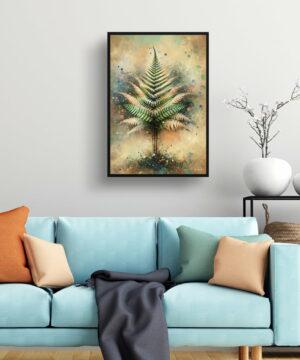 Boston Fern (Nephrolepis Exaltata) Oil Painting Style Art Print - Whimsical Painting Framed Plant Wall Art 23 Boston Fern (Nephrolepis Exaltata) Oil Painting Style Art Print - Whimsical Painting Framed Plant Wall Art - Image 10