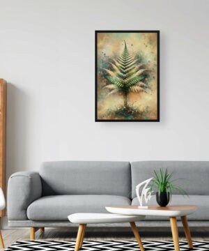 Boston Fern (Nephrolepis Exaltata) Oil Painting Style Art Print - Whimsical Painting Framed Plant Wall Art 20 Boston Fern (Nephrolepis Exaltata) Oil Painting Style Art Print - Whimsical Painting Framed Plant Wall Art - Image 7