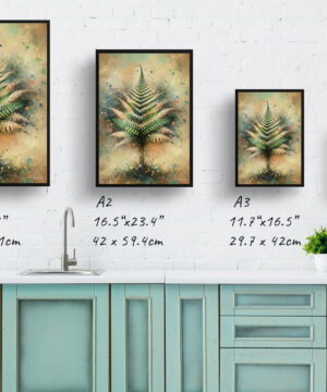 Boston Fern (Nephrolepis Exaltata) Oil Painting Style Art Print - Whimsical Painting Framed Plant Wall Art 21 Boston Fern (Nephrolepis Exaltata) Oil Painting Style Art Print - Whimsical Painting Framed Plant Wall Art - Image 8