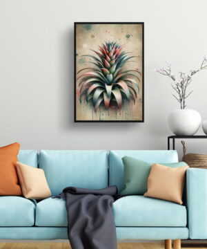 Bromeliads (Bromeliaceae) Oil Painting Style Art Print - Whimsical Painting Framed Plant Wall Art 23 Bromeliads (Bromeliaceae) Oil Painting Style Art Print - Whimsical Painting Framed Plant Wall Art - Image 10