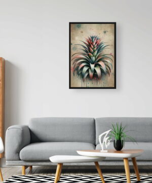 Bromeliads (Bromeliaceae) Oil Painting Style Art Print - Whimsical Painting Framed Plant Wall Art 20 Bromeliads (Bromeliaceae) Oil Painting Style Art Print - Whimsical Painting Framed Plant Wall Art - Image 7
