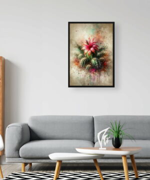 Christmas cactus (Schlumbergera x buckleyi) Oil Painting Style Art Print - Whimsical Painting Framed Plant Wall Art 24 Christmas cactus (Schlumbergera x buckleyi) Oil Painting Style Art Print - Whimsical Painting Framed Plant Wall Art - Image 11