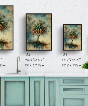 Dragon Tree (Dracaena Marginata) Oil Painting Style Art Print - Whimsical Painting Framed Plant Wall Art 25 Dragon Tree (Dracaena Marginata) Oil Painting Style Art Print - Whimsical Painting Framed Plant Wall Art - Image 12