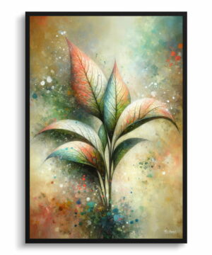 Dumb Cane Plant (Dieffenbachia) Oil Painting Style Art Print - Whimsical Painting Framed Plant Wall Art 22 Dumb Cane Plant (Dieffenbachia) Oil Painting Style Art Print - Whimsical Painting Framed Plant Wall Art - Image 9