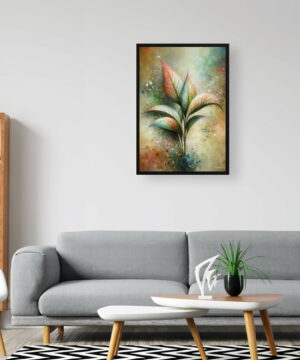 Dumb Cane Plant (Dieffenbachia) Oil Painting Style Art Print - Whimsical Painting Framed Plant Wall Art 20 Dumb Cane Plant (Dieffenbachia) Oil Painting Style Art Print - Whimsical Painting Framed Plant Wall Art - Image 7
