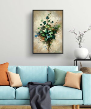 English Ivy (Hedera helix) Oil Painting Style Art Print - Whimsical Painting Framed Plant Wall Art 23 English Ivy (Hedera helix) Oil Painting Style Art Print - Whimsical Painting Framed Plant Wall Art - Image 10