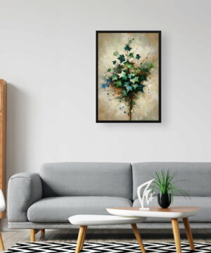 English Ivy (Hedera helix) Oil Painting Style Art Print - Whimsical Painting Framed Plant Wall Art 20 English Ivy (Hedera helix) Oil Painting Style Art Print - Whimsical Painting Framed Plant Wall Art - Image 7