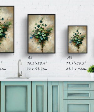 English Ivy (Hedera helix) Oil Painting Style Art Print - Whimsical Painting Framed Plant Wall Art 21 English Ivy (Hedera helix) Oil Painting Style Art Print - Whimsical Painting Framed Plant Wall Art - Image 8
