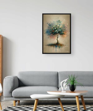 Ficus Audrey (Ficus benghalensis) Oil Painting Style Art Print - Whimsical Painting Framed Plant Wall Art - Image 7
