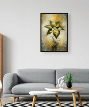 Golden Pothos (Epipremnum aureum) Oil Painting Style Art Print - Whimsical Painting Framed Plant Wall Art 20 Golden Pothos (Epipremnum aureum) Oil Painting Style Art Print - Whimsical Painting Framed Plant Wall Art - Image 7