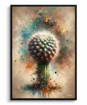 Indian head cactus (Parodia cactus) Oil Painting Style Art Print - Whimsical Painting Framed Plant Wall Art 22 Indian head cactus (Parodia cactus) Oil Painting Style Art Print - Whimsical Painting Framed Plant Wall Art - Image 9