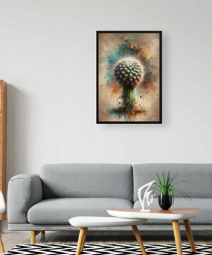 Indian head cactus (Parodia cactus) Oil Painting Style Art Print - Whimsical Painting Framed Plant Wall Art 20 Indian head cactus (Parodia cactus) Oil Painting Style Art Print - Whimsical Painting Framed Plant Wall Art - Image 7