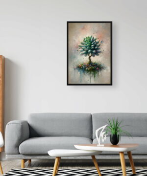 Jade Plant (Crassula Ovata) Oil Painting Style Art Print - Whimsical Painting Framed Plant Wall Art 20 Jade Plant (Crassula Ovata) Oil Painting Style Art Print - Whimsical Painting Framed Plant Wall Art - Image 7