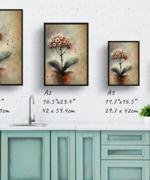 Kalanchoe Oil Painting Style Art Print - Whimsical Painting Framed Plant Wall Art 25 Kalanchoe Oil Painting Style Art Print - Whimsical Painting Framed Plant Wall Art - Image 12