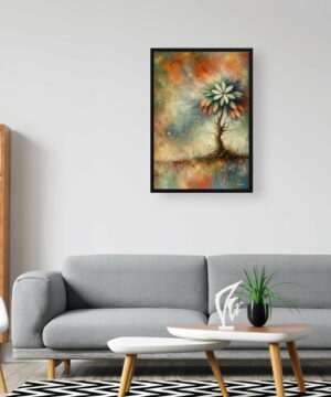 Money Tree (Guiana Chestnut) Oil Painting Style Art Print - Whimsical Painting Framed Plant Wall Art 24 Money Tree (Guiana Chestnut) Oil Painting Style Art Print - Whimsical Painting Framed Plant Wall Art - Image 11