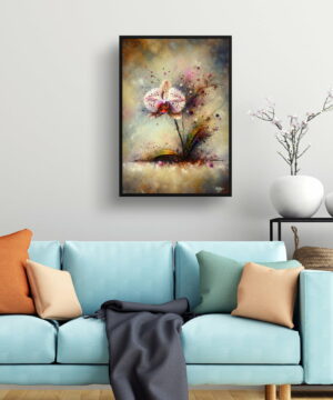 Moth Orchid (Phalaenopsis amabilis) Oil Painting Style Art Print - Whimsical Painting Framed Plant Wall Art 19 Moth Orchid (Phalaenopsis amabilis) Oil Painting Style Art Print - Whimsical Painting Framed Plant Wall Art - Image 6