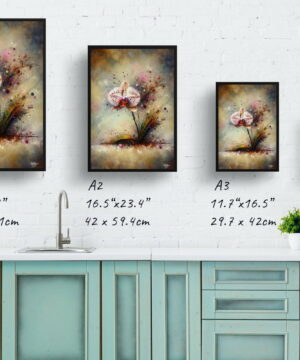 Moth Orchid (Phalaenopsis amabilis) Oil Painting Style Art Print - Whimsical Painting Framed Plant Wall Art 21 Moth Orchid (Phalaenopsis amabilis) Oil Painting Style Art Print - Whimsical Painting Framed Plant Wall Art - Image 8